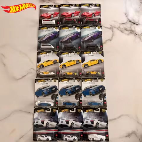 Mattel Hot Wheels 1/64 Collectible Car Toys Ferrari F50 Porsche Carrera GT Chassis Conversion Play V