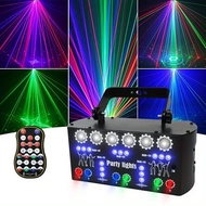 RGBW 27-Beam Laser Dj Light Stage Lights Disco Strobe UV Effect Dmx Remote Lazer Club Lights for Wee