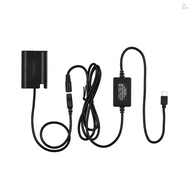 Andoer DMW-DCC17 Dummy Battery with Type-C Power Adapter Cable DMW-BLK22 Dummy Battery Coupler Acces