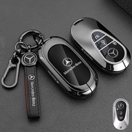 Zinc Alloy Car Key Case Cover Shell Fob For Mercedes Benz EQ AMG EQA 350 EQB EQC 400 EQE 350 EQS H24