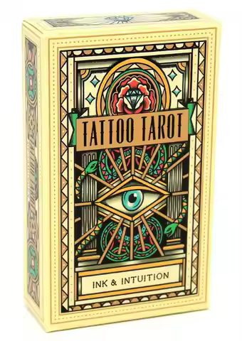 The Tattoo Tarot Cards A 78 Tarot Deck PDF Guidebook Divination Tarot Deck For Women party board gam