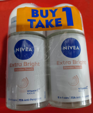 NIVEA DEODORANT Brightening Powder Anti-Perspirant Roll-On 50ml * BUY 1 TAKE 1 *