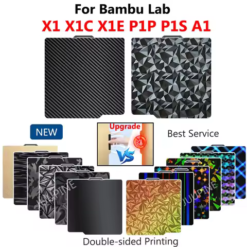Bambu P1s Printing Plate 3d Printer Parts 257x257mm Build Plate Pei Peo Pet For Bambu Lab X1 Carbone