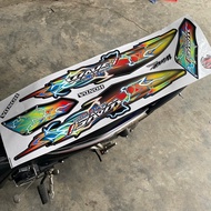 Wave Alpha 3-Layer Car Sticker Colorful Lightning Sticker Wave 50/100/100 - Motorcycle Sticker