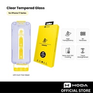 Hoda (Clear) Full Coverage Screen Protector for iPhone 17 Series with Dust-Free Helper Lite