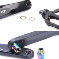 2Bicycle Spacer Titanium Alloy Pedal Washer，Provides long-lasting protection for the pedal