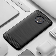 Luxury Carbon Fiber Case For Motorola Moto G6 Plus g6+ Soft TPU Phone Cover for moto g6 plus Shockproof Matte Cases