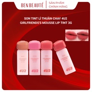 Girlfriends's Mousse Lip Tint 4U2 Vegan Matte Lipstick Tint 3G