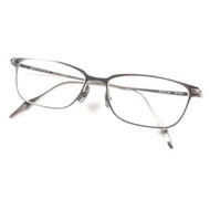 SPIVVY SP-1211 方形鈦金屬眼鏡，槍灰色，尺寸 54□15-148，搭配近視鏡鏡片，附眼鏡盒，日本製造，成色極佳。 Kaneko Optical 有售。