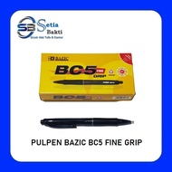 Bazic BC5 Fine Grip Retractable Pen - 12 Pcs