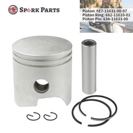 Piston Kit With Ring for Yamaha Outboard 9.9HP 15HP STD 56MM 2 Stroke Engine Boat Motor Mariner 6E7-