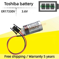 TOSHIBA ER17330V Battery 3.6V for Mitsubishi PLC Servo Programmer Battery A6BAT MR-BAT Battery New
