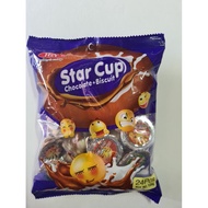 24pcs Star cup Chocolate + Biscuits