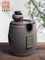 陶瓷流水擺設，流水噴泉。禪的空間。財源滾滾，風生水起，風水/ 水晶擺設，招財進寶，家居擺設，加濕器Ceramic water fountain home decoration
