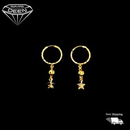SMS DEEN Earrings, ±1.2GM - Gold 916 Emas - Subang