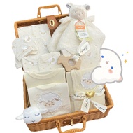Little Lamb Newborn Baby Hampers Suitcase Gift Sets bebe full month 100 days party gift packages 0-9