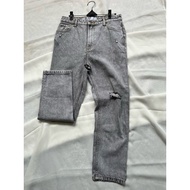 Washed grey jeans