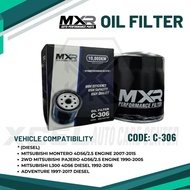 MXR OIL FILTER FOR DIESEL MITSUBISHI MONTERO 4D56/2.5 ENGINE 2007-2015 / 2WD PAJERO 4D56/2.5 ENGINE