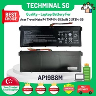 TECHMINAL -AP19B8M Replacement Battery for Acer TravelMate P4 TMP414-51 Swift 3 SF314-59 Laptop Battery