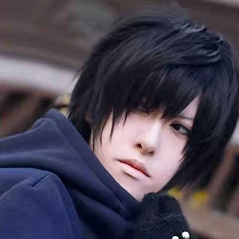 Anime Chainsaw Man Yoshida Hirofumi Cosplay Wig Short Black Heat Resistant Synthetic Hair Man Party