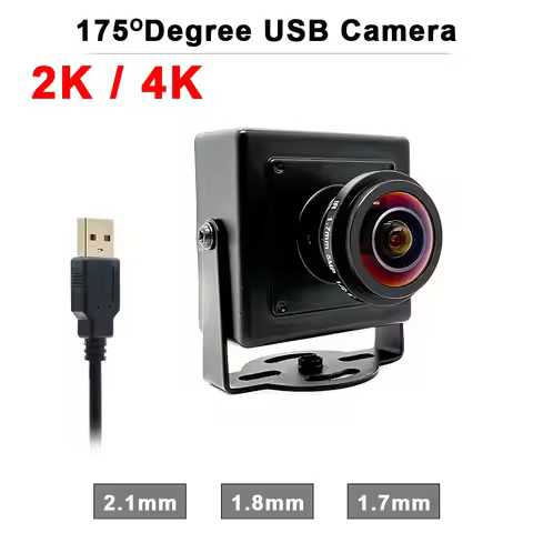175degree Wide View 4MP USB Camera with 2.1mm 1.8mm 1.7mm Lens or 8MP IMX415 USB Webcam For Live Str