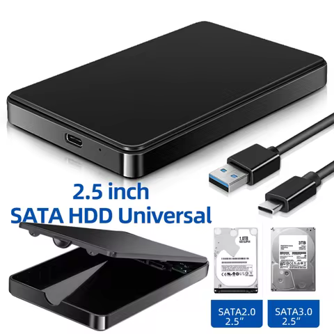 Type-C USB3.1 SATA Hard Drive Enclosure Transfer Speed 6Gbps Portable Hardisk 6TB Plug and Play for 