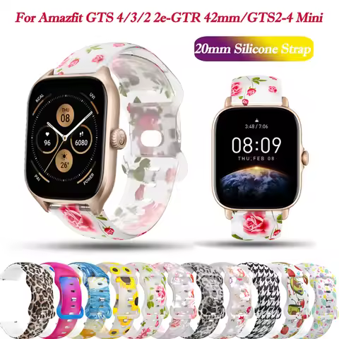 20mm Smartwatch Bracelet For Xiaomi Huami Amazfit GTS 4/3 GTS2-4 Mini Strap Silicone Replacement for