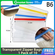 Transparent Storage Case B6 Zipper File 10 Cases A4 Case Zipper Bag Zipper Bag Case