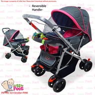 ⊿PIETRO 323 Big Stroller PINKGRAY✫