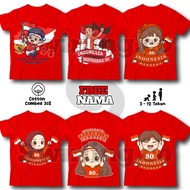 Special Children's T-shirts for the Republic of Indonesia's Independence Day, August 17, 2025, Free 