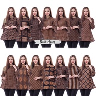 AZ DRESS BLOUSE JAWA BATIK MODERN BATIK PEREMPUAN BATIK INDONESIA BATIK MURAH DRESS BATIK BAJU BATIK WANITA