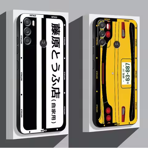 Anime Initial D Car Phone Case for Motorola Moto G60 G73 G22 G71 Edge 40 30Pro 20 G50 G30 G72 G51 G5