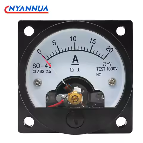 SO-45 Round Pointer DC Ammeter Current Meter 10A30A50A100A200A300A 45*45mm Directly on