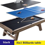 Billiard 7/8/9 Feet Standard American Black Eight 3in1 Multi-Function Ping-Pong Table Pool Table poo