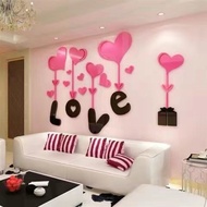 Love bedroom and bedroom decoration sticker set