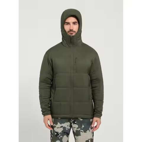 Men's Fall Winter Warm Intermediate Layer Nylon 66 Waterproof Lightweight Activity Jacket Insulated 