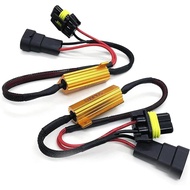 2 PCS Kit Penyahkod Mentol Lampu LED Kereta 9005/9006, Penyahkod Ralat Anti Kelipan 50W 6Ohm, Penyes