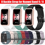 Breathable Silicone Strap for Huawei Band 9 Bracelet Watchband for Huawei Band 8 Band9 Wristband