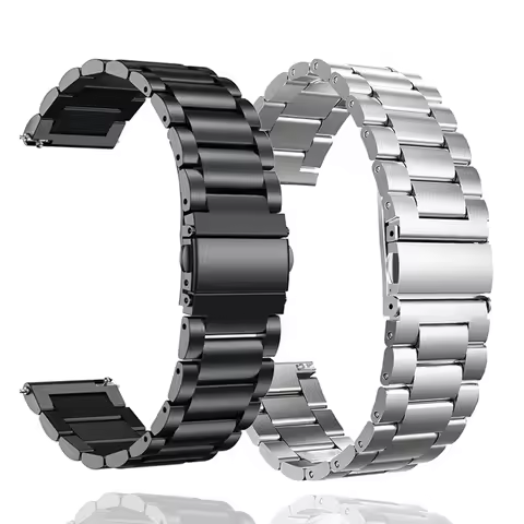 22mm 20mm Metal Stainless Steel Strap For TicWatch Pro 3 Ultra GPS Smart Watch Band For TicWatch GTH