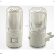 💖【Lowest price】MH 4 LED ติดผนังห้องนอนโคมไฟกลางคืน Licht Light plug หลอดไฟ AC 3W