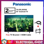 Panasonic 55'' LED 4K HDR Android Smart TV TH-55LX650K / TH55LX650K Television / 43'' TH43LX650K / TH-43LX650K  / 50''  TH50LX650K /  TH-50LX650K / 75'' TH-75LX650K / TH75LX650K (FREE HDMI CABLE AND TV BRACKET)