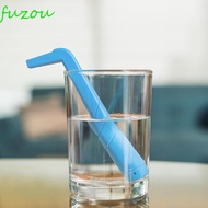 FUZOU 5 Pieces Hiccup Straw, Effective Reusable Belch Stopper Straw, Useful L-Shaped PP Universal Cu