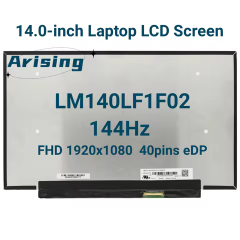 14" IPS Laptop LCD Screen 144Hz LM140LF1F02 LQ140M1JW49 120Hz LM140LF1F01 For ASUS ROG Zephyrus G14 