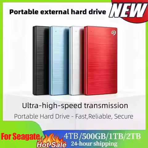 For Seagate Portable External Hard Drive 2.5 Inch Ultra-high-speed Transmission 1TB USB 3.0 Large Ca