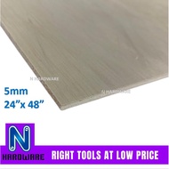 (2ft x 4ft) 5mm Plywood Timber Panel Wood Board Sheet Ply Wood Papan Kayu Perabot