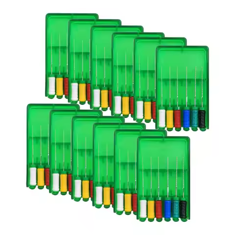 12boxes Dental K Files Hand Use 15-40# Mallefe K-File 21mm/25mm/31mm files Root Canal Endodontic Ins