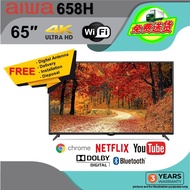 AIWA 658H - 65″ 4K HDR / webOS Smart TV / Frameless TV / Ticks 4 / 3 Years Warranty / FREE Digital Antenna &amp; Setup