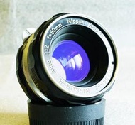 【悠悠山河】近新 藍玉 日本光學 Nikon Nippon Kogaku 50mm F2 白嘴金屬鏡 通透 無刮無霉無塵