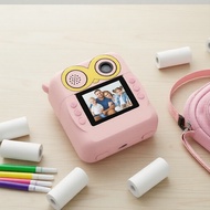 Kids Instant Photo Camera with Games, Music Player, Funny Frames, 5 Print Paper Rolls & Carry Bag  K