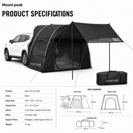 Mount peak SUV Tailgate Tent 2-3 Person 210D Silver Coated Waterproof B3 Mosquito Net Awning Portabl